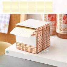 1pc Pull-Out Full Adhesive Sticky Note Pad For Students With Highly Attractive Creativity For Writing, Modification, And Correction - Dark Style - View 5