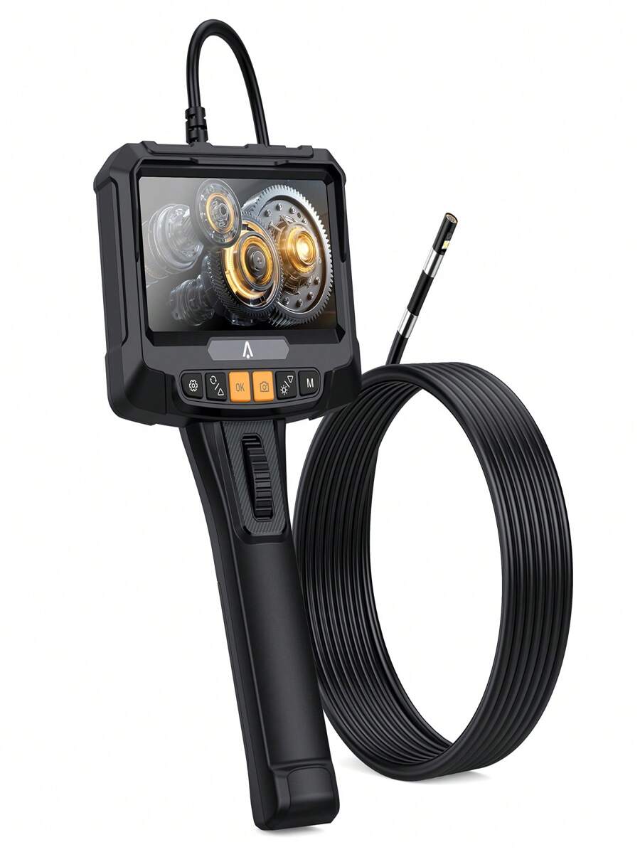 Dual Lens Serpentine Pipe Borescope With Illuminated Video Inspection ...