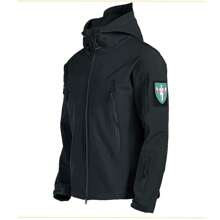 Chamarra Rompevientos Impermeable Táctica Abrigos Hombre - Negro - Ver 1