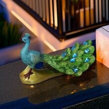1個樹脂手工藝孔雀形家居裝飾擺設,適用於客廳、餐廳、臥室、書房、辦公室、浴室等場所 - 單孔雀 - 查看 5