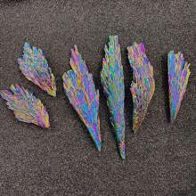 1入黑鍍自然彩虹螢石,彩虹孔雀火燄羽石,diy珠寶/裝飾用品 - 藍色 - 查看 5