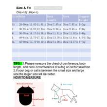 2 件套宠物衣服和发夹，适合春夏季。狗和猫衣服，小型犬比熊博美犬连衣裙，配彼得潘项圈和花发夹配件套装 - 紅色 - 查看 2