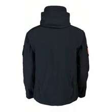 Chamarra Rompevientos Impermeable Táctica Abrigos Hombre - Negro - Ver 2