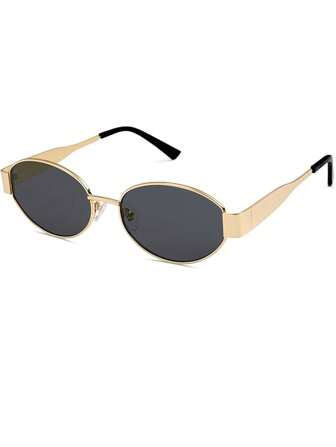 Retro Oval Sunglasses For Women Sun Glasses Classic Shades UV400 Protection Vintage Sunglasses Beach Sun Glasses Beach Accessories For Women Sun Glasses Sunglasses Shades Fashionable Shade Elegant Outfit Family Outings Travel Vacation Holiday For Summer Beach Vacation,Outdoor,Travel