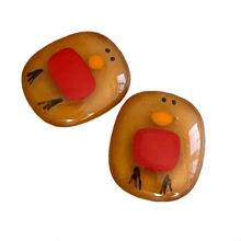 1 件可愛玻璃動物裝飾口袋企鵝擁抱和鼓勵卡,適合情人節禮物、生日婚禮派對、旅行紀念品、房間裝飾（款式隨機發貨） - 黃色 - 查看 8