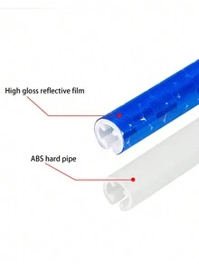 12pcs Yellow Abs Material Bicycle Colorful Reflective Spoke Tubes With Steel Wire Clip For Safety Warning Mountain Bike Fixed Gear Bicycle Riding Accessories - Yellow - View 7