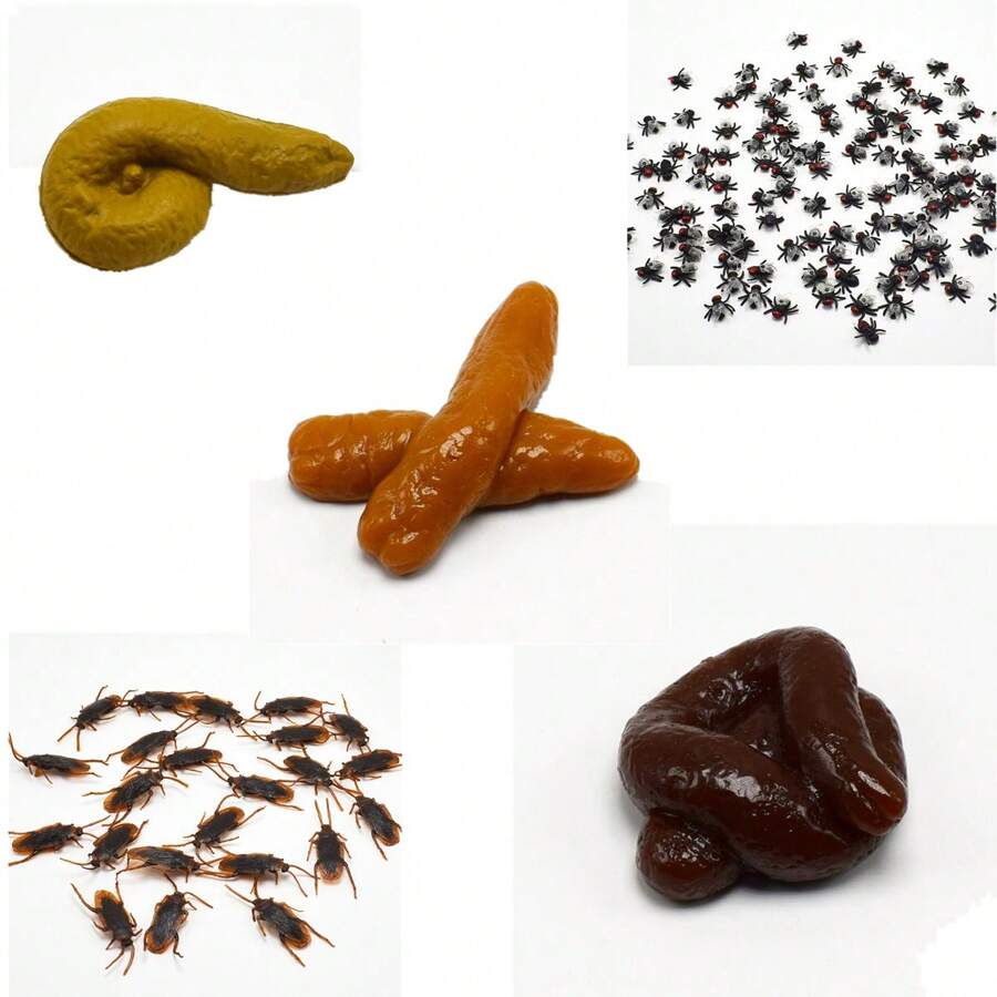 Un Modelo De Cucaracha, Mosca, Caca Falsa, Taburete De Seis Caracteres, Hecho Por El Hombre - Multicolor - Ver 1