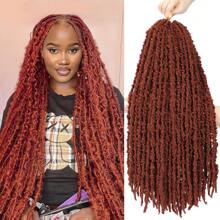 24 Inch 1 Pack Butterfly Locs Crochet Hair Soft Distressed Locs Crochet Hair For  Pre Looped Long Butterfly Faux Locs Natural Braids Hair Extension - Bronze - View 2
