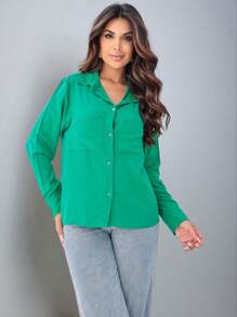 Women Blouses - màu xanh lá - Xem 4