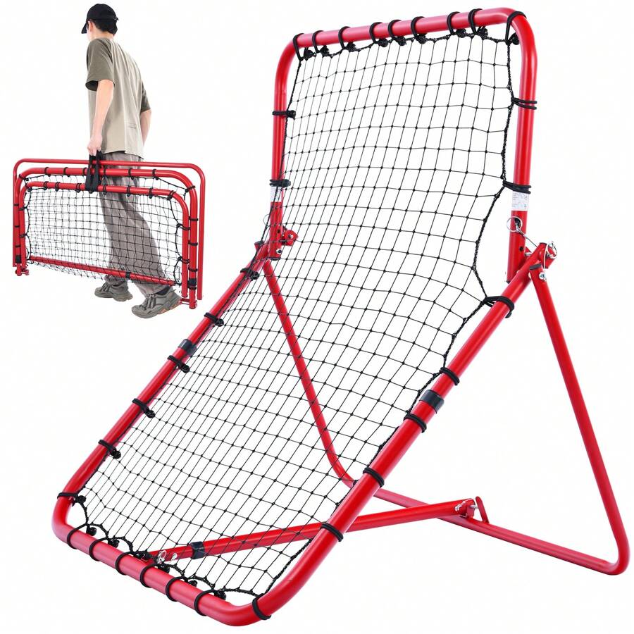 Patiassy Baseball Rebounder Net With Adjustable Angles, Heavy Duty