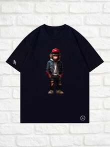 Men T-Shirts - 黑色 - 查看 1