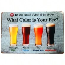 1pc, Ice Cold Beer Metal Tin Sign (8''X12''/20cm*30cm), Vintage Plaque Garden Kitchen Beer Bar Pub Man Cave Poster Iron Wall Sticker Decor - 5 - View 1