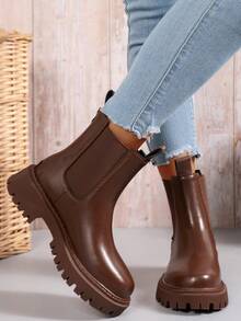 Botine de damă vintage cu glezne elastice Botine Chelsea