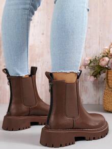 Botine de damă vintage cu glezne elastice Botine Chelsea