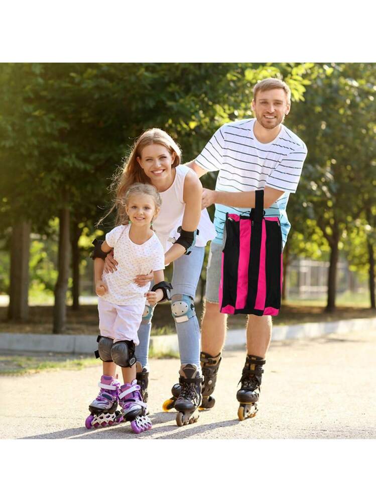 Sac à Dos Patins à Roulettes / Patins à Glace – Grand Modèle Oxford Résistant Avec Poches – Idéal Enfants & Ados