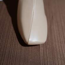 Chóp giầy hình vuông Dày Gót chân Trắng Giày ống Ankle Đối với phụ nữ , Mùa Xuân , Mùa thu , Mùa Đông , Phong cách Pháp , Giày cao gót Ngắn Giày ống Ngắn - Màu be - Xem 4