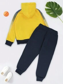 Conjunto Pants Deportivo Niño - Amarillo - Ver 2