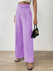 Women Suit Pants - Púrpura malva - Ver 3