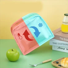 1pc Lunch Bag - Portable, Fashionable, Convenient Storage Solution, Suitable For School, Work And Travel - Pink - View 2