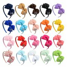 Girls' Double-Layer Bow Hairband, Sweet Headband Hair Accessories For Girls - Hot Pink - View 3