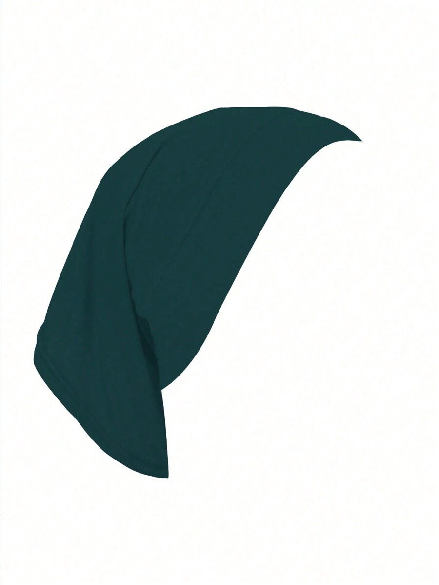 1pc Classic Solid Color Modal WideBrimmed Headscarf Cap, Suitable For