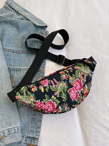 黑色尼龍包,帶有彩色花朵和流蘇,拉鍊開合,大容量,可折疊,適合日常通勤、購物、旅行、度假、派對、晚餐時間、化妝品存放。節日或生日送給女朋友的完美禮物和時尚派對服裝。 - 黑色 - 查看 7