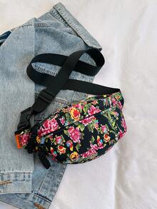 黑色尼龍包,帶有彩色花朵和流蘇,拉鍊開合,大容量,可折疊,適合日常通勤、購物、旅行、度假、派對、晚餐時間、化妝品存放。節日或生日送給女朋友的完美禮物和時尚派對服裝。 - 黑色 - 查看 5