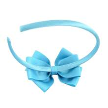 Girl's Layered Bow Hair Band, Cute Sweet Hair Hoop Hair Accessory For Mother And Daughter - Blue - View 4