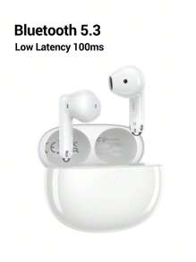 UGREEN Hitune H5 藍牙 5.3 無線耳機 4 麥克風相容於三星 iPhone 安卓手機 - 白色 - 查看 1