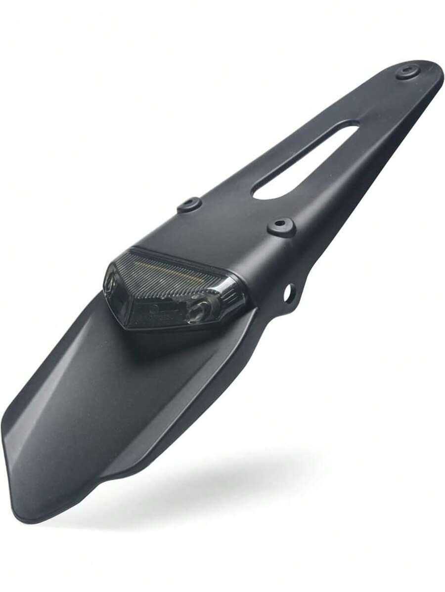 Rear Mudguard With Led Tail Lights For Motorcycle - Grey - View 1