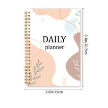 1 PC Daily Week Planner Task List Notebook Management Unfated Schedule Agenda Planner School Planner Work Planner Spiral Planner. - White - View 4