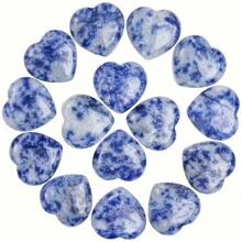 5/10入組天然愛心晶拋光療癒晶采可愛迷你石頭口袋療癒手心愛寶石批發靈氣平衡冥想情人節天然石頭禮物(數量可選) - 愛心桃 - 查看 9