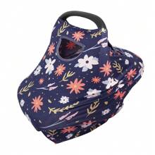 DODO NICI 嬰兒女孩汽車座椅套,印花彈性防風時尚多功能汽車座椅套和哺乳期覆蓋,適用於戶外季節專利技術 - 藍色 - 查看 2