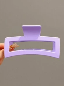 1-4 件女士方形轻质塑料发夹，适合日常使用、淋浴、造型等。休闲多巴胺、发饰、爪夹、发夹、夏季发夹、学校用品、大学 - 彩色 - 查看 17