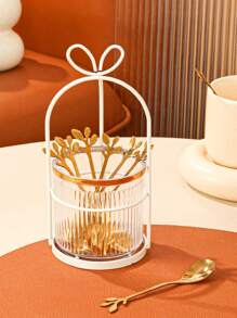 1 套不锈钢咖啡勺和甜点勺，塑料手柄，适用于婚礼、派对、礼物、生日、圣诞节 - 白色 - 查看 13