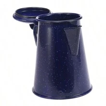 1入歐式古典風格星空藍色搪瓷鑄鐵茶壺,家用茶水/咖啡/茶壺,帶搪瓷手柄的餐桌用品 - 寶藍色 - 查看 9