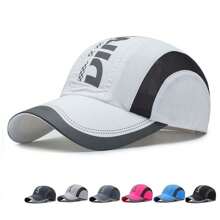 1pc Summer Women Sports Running Quick Drying Waterproof Sun Hat Men Outdoor Fashion Adjustable Golf Baseball Cap For Snapback Visors - Light Grey - View 5