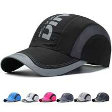 1pc Summer Women Sports Running Quick Drying Waterproof Sun Hat Men Outdoor Fashion Adjustable Golf Baseball Cap For Snapback Visors - Light Grey - View 2