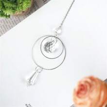 新款彩色開環水晶編織夢網裝飾品,配有透明裝飾和水晶吊飾,適用於家庭/汽車裝飾 - 透明色 - 查看 7