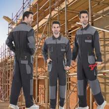 Xxl 灰色工作服,多口袋設計,耐用防污,適合焊接、汽車維修等工作服 - 灰色 - 查看 5