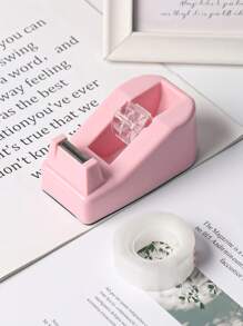 1 套粉色套装、1 个订书钉、1 盒订书钉、1 个打孔器、1 个起钉器、1 个胶水底座、1 盒四格盒子、1 把剪刀、1 条胶带、返校必备品、感恩节、圣诞节、生日万圣节装饰的创意礼物 - 粉色 - 查看 4