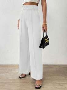 Women Suit Pants - trắng - Xem 3