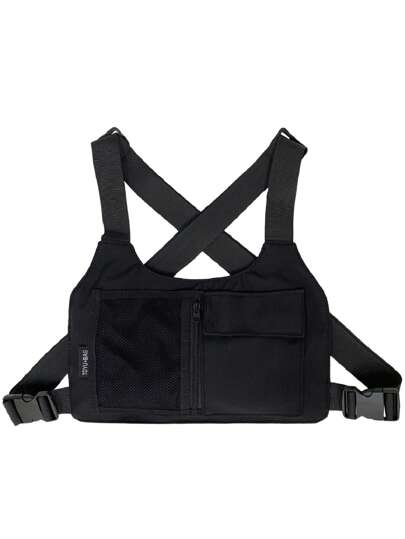 Hip-Hop Streetwear Chest Rig Bag Nylon Chest Bags Multi-Function Vest Backpack Funny Gifts Travel Christmas Holiday Thanksgiving Gifts For Men Vacation Hiking Men Gifts Laptop Winter Large Capacity Multi-Functional Outdoor Portable Fashionable Casual Student Dad Gifts Boyfriend Gifts Chest Bag For Men Side Bags For Men Satchel Bag Leather Bag Hobo Bag Hip Bag Valentine Day Black Bag Travel Essentials Holiday Essentials Fanny Pack Stickers Summer Valentines Gifts Valentine Gifts For Men School The Sporty Life Bag Pack Belt Bag Waist Bag Spring School Supplies Tools Gun Holster Phone Bag