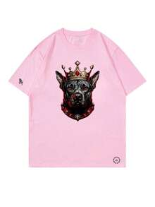 Men T-Shirts - Màu Hồng baby - Xem 2