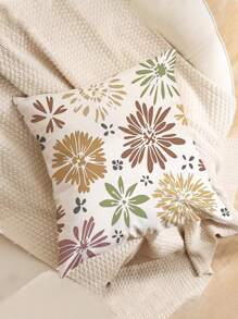 1入組多彩花卉圖案印製的靠墊套,現代款枕套,單面印刷,不包括枕芯,適用於沙發、家居裝飾靠墊套 - 彩色 - 查看 5