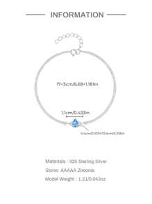 1入組豪華優雅女士手鍊，925銀18K鍍金浪漫精緻無限，適合日常佩戴，送給我媽媽的情人節禮物
