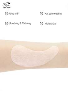 100pcs Dry Disposable DIY Non-Woven Eye Mask Paper Non-Sticky DIY Eye Care Mask For Home Skincare & Spa Salon Use Cosmetic Facial Paper For Toner, Serum, Or Lotion,Moisturizing Pure DIY Eye Pad Sheet For Under Eye Dark Circles, DIY Eye Skin Care Supplies - White - View 6