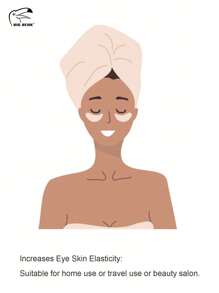 100pcs Dry Disposable DIY Non-Woven Eye Mask Paper Non-Sticky DIY Eye Care Mask For Home Skincare & Spa Salon Use Cosmetic Facial Paper For Toner, Serum, Or Lotion,Moisturizing Pure DIY Eye Pad Sheet For Under Eye Dark Circles, DIY Eye Skin Care Supplies - White - View 3