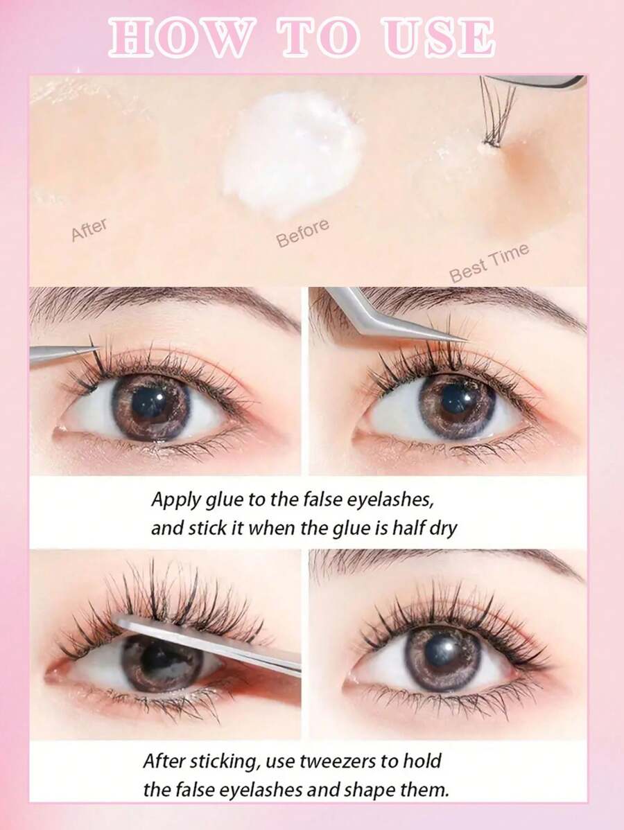 Asiteo Hypoallergenic Waterproof Eyelash Glue Super Strong Hold