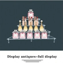 Acrylic Display Shelf For Action Figures, Blind Box Toys, Jewelry, Multiple Tiers Showcase Organizer Storage Rack - Single Layer 20cm (layer Width 8cm) - View 4